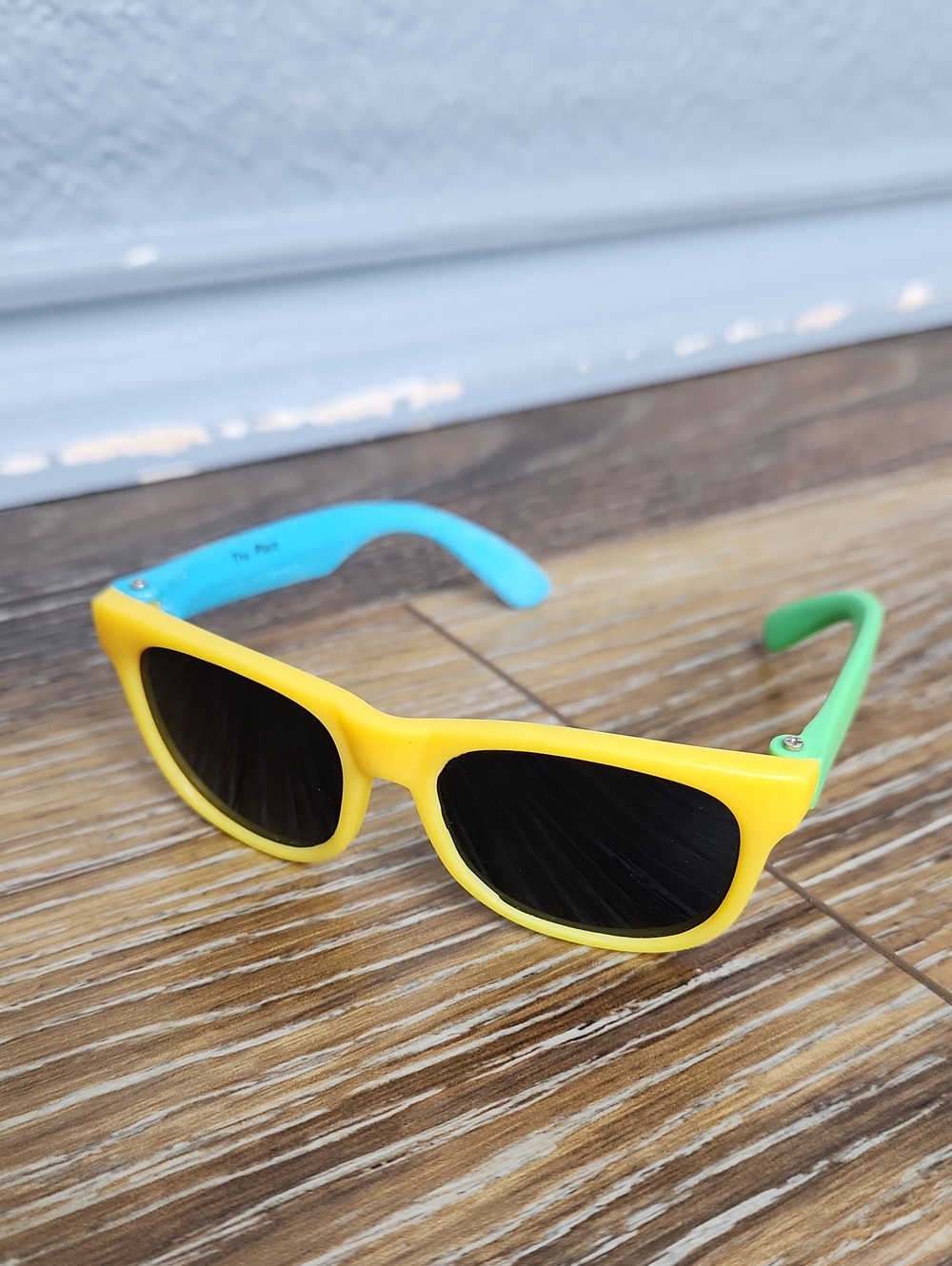 Vintage Kids Sunglasses Yellow Blue Green